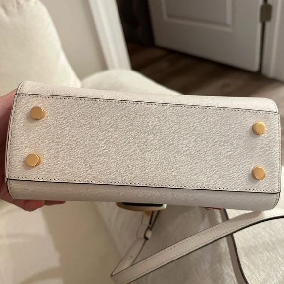 NEW kate spade new york katy heart embellished small top handle bag valentines